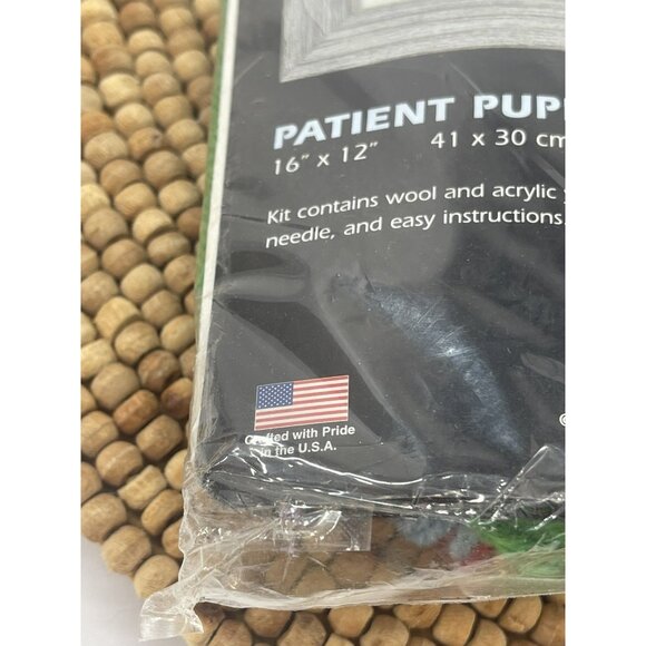 Dimensions Patient Puppy Needlepoint Kit Golden Retriever Puppy Maday 20014 NIP - Picture 2 of 10